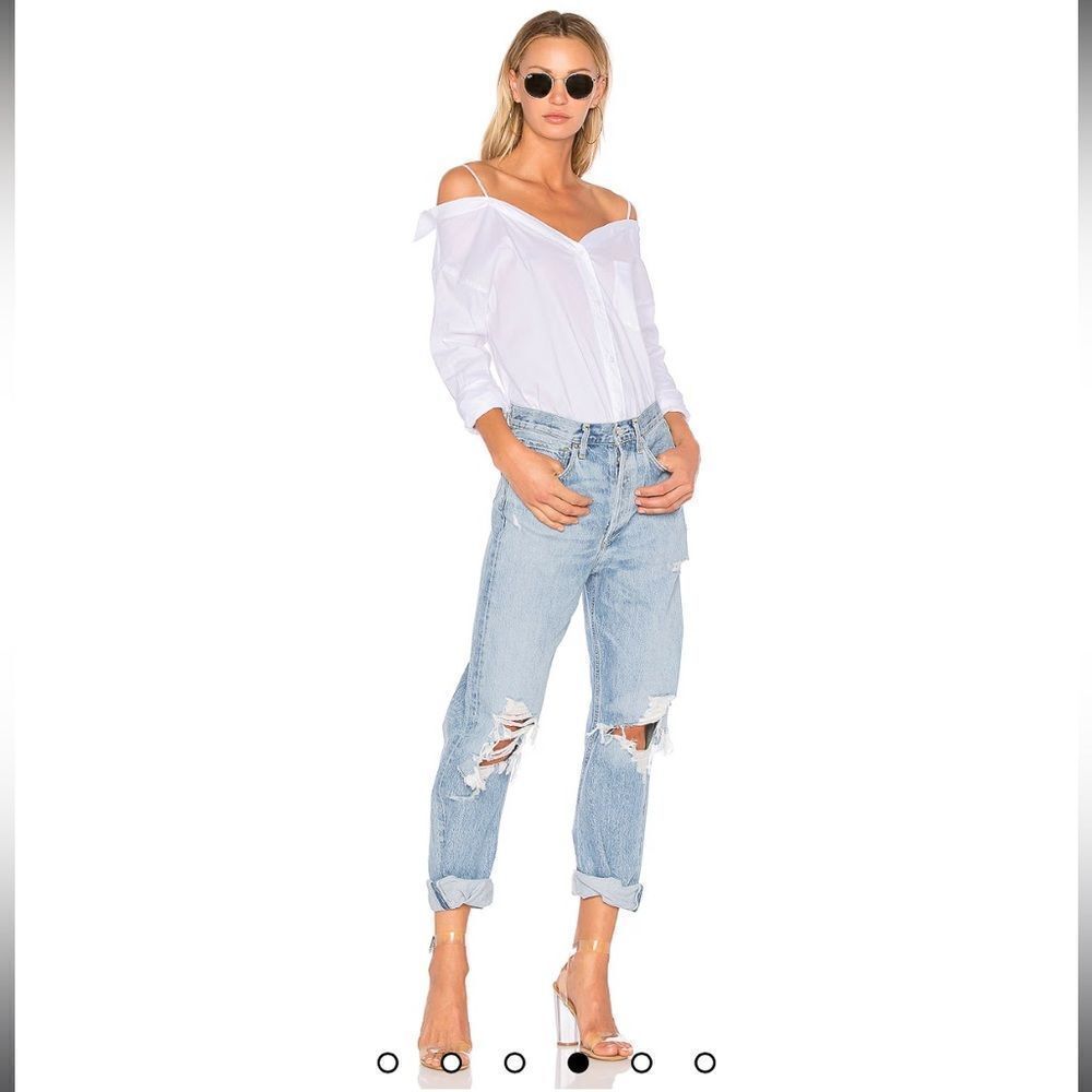 Agolde 90's Mid Rise Loose Fit in Fall Out